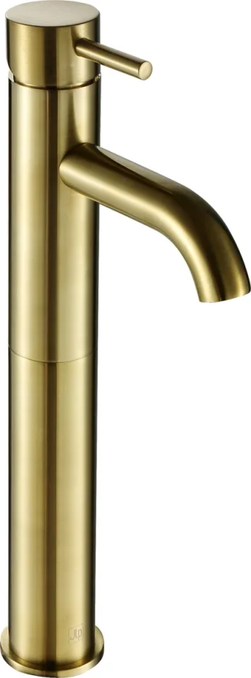 Just Taps Vos Tall Single Lever Basin Mixer Brushed Brass product image - Image 1