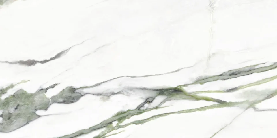 European Tiles Charmo Calacatta Green 120 X 60cm Polished Wall & Floor Tile detail view - Image 4