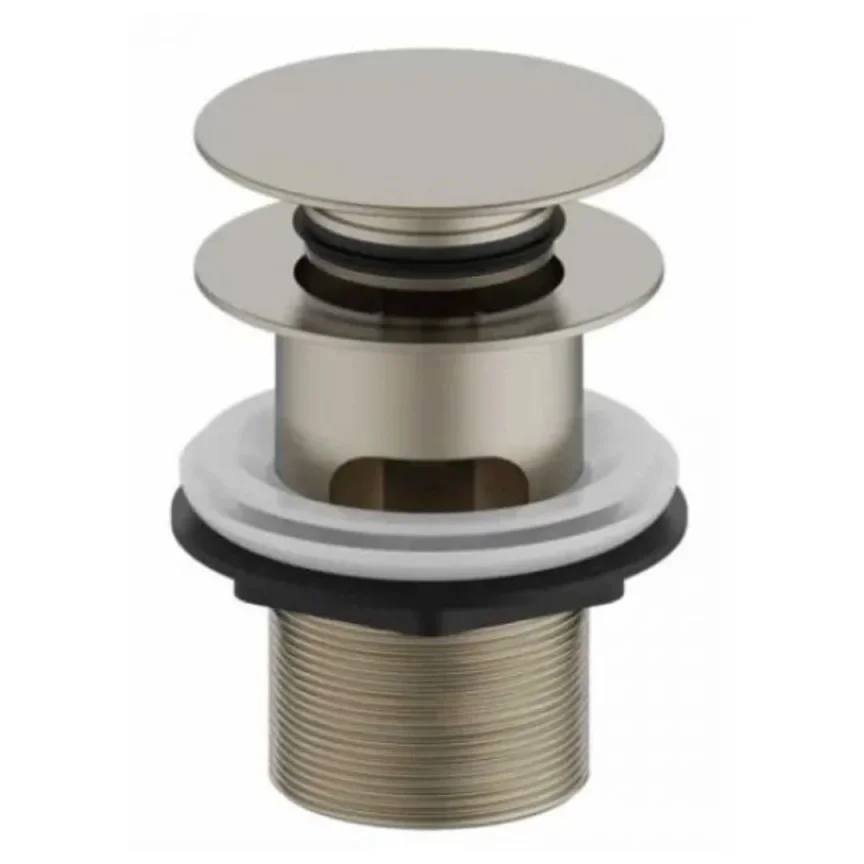 Burlington Click Clack Basin Waste Brushed Nickel product image - Image 1