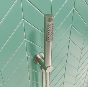 Crosswater MPRO Shower Kit & Wall Outlet Brushed Nickel