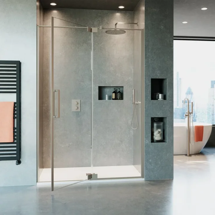 Crosswater Mpro Shower Kit & Wall Out Stainless detail view - Image 3