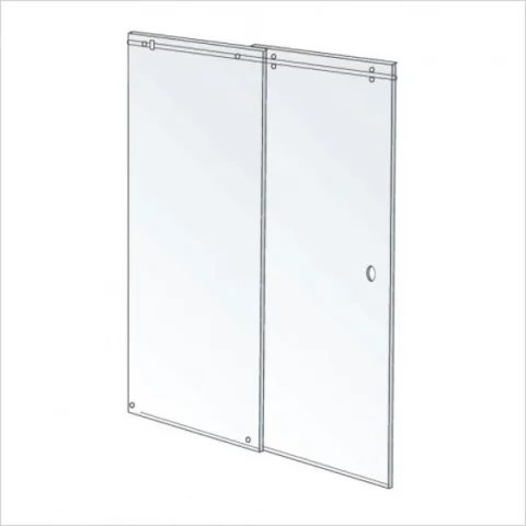 Shower Lab View 30 Standard-sliding Door + Fixed Panel 1405-1505 X 2000 product image - Image 2