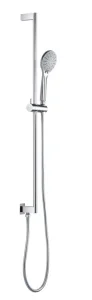 Just Taps Curve Shower Rail With Integrated Wall Outlet Hose And Multi Function Chrome