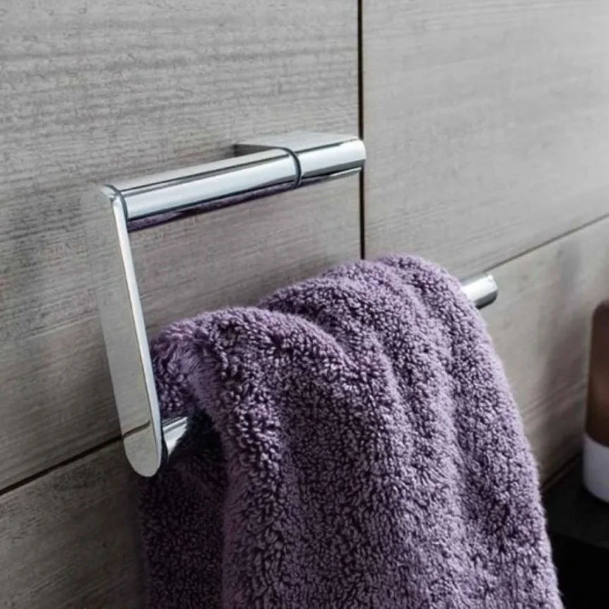 Crosswater Mpro Towel Ring Chrome detail view - Image 2