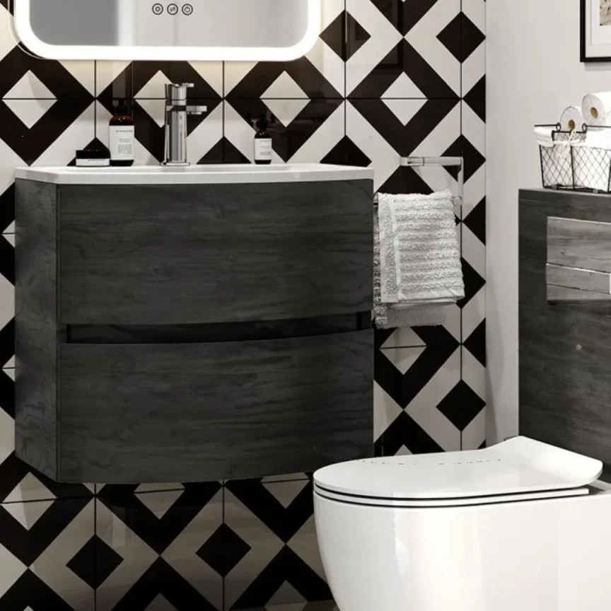 Crosswater Mpro Towel Ring Chrome detail view - Image 4