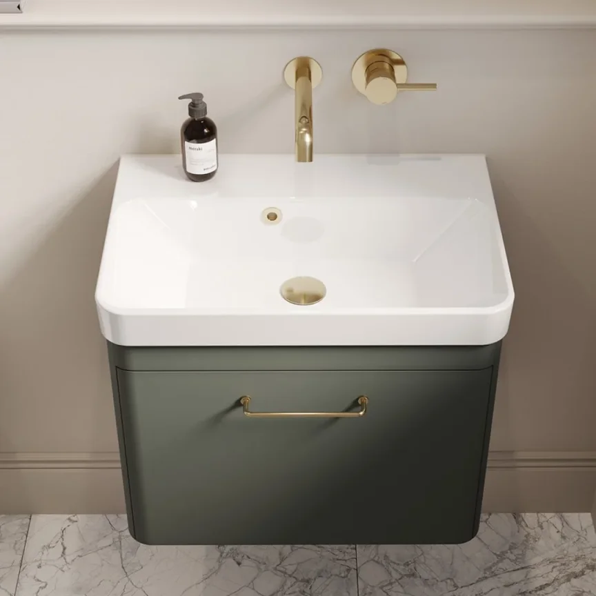 Saneux Hyde 55x37cm Washbasin 0th detail view - Image 2