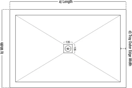 London Showers  Symmetry Slim 25 1200 x 900mm Tray & Waste - White product image - Image 1