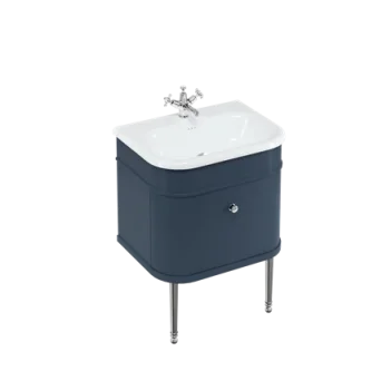 Burlington Chalfont Single Drawer Unit 650mm Blue product image - Image 1