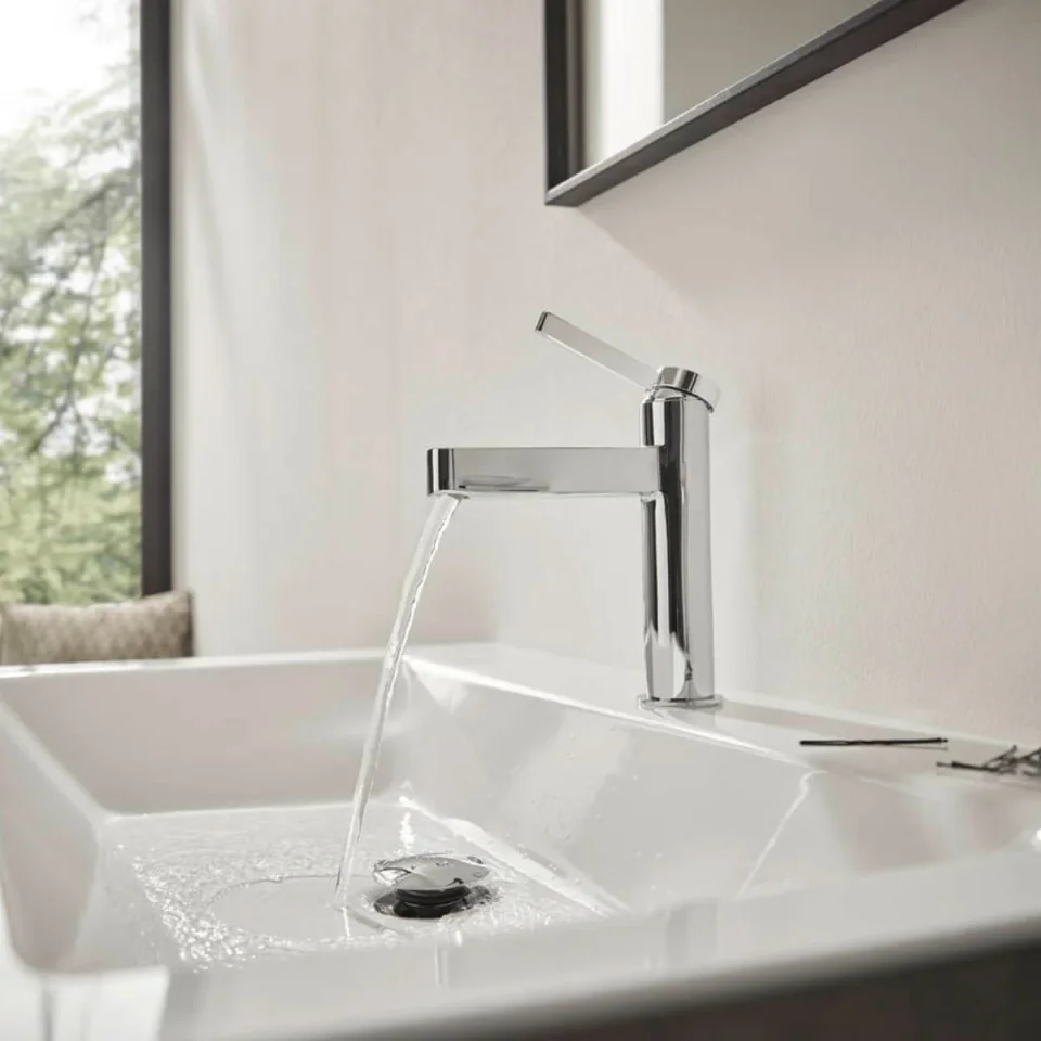 Hansgrohe Finoris Basin Mix 100 Push-openchrome detail view - Image 3