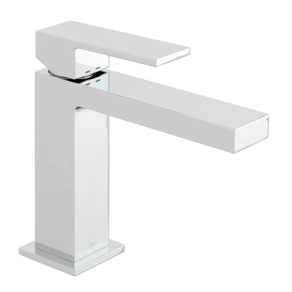 Vado Notion Slimline Mono Basin Mixer Smooth Bodied Single Lever Deck Mounted Without Universal Waste Chrome