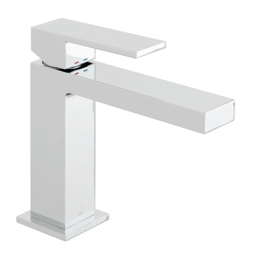 Vado Notion Slimline Mono Basin Mixer Smooth Bodied Single Lever Deck Mounted Without Universal Waste Chrome product image - Image 1