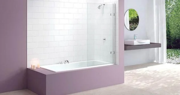 Merlyn Hinged Square Bathscreen 850 X 1500mm