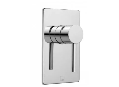 Vado Zoo 1 Outlet Single Lever Concealed Manual Valve Rectangular Backplate Chrome detail view - Image 2