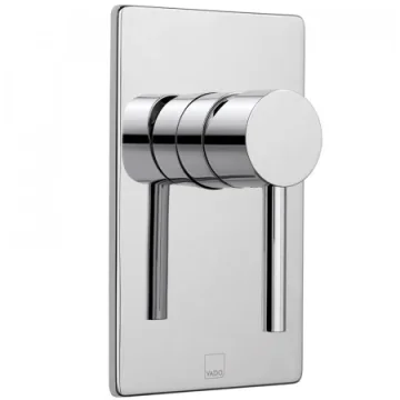 Vado Zoo 1 Outlet Single Lever Concealed Manual Valve Rectangular Backplate Chrome