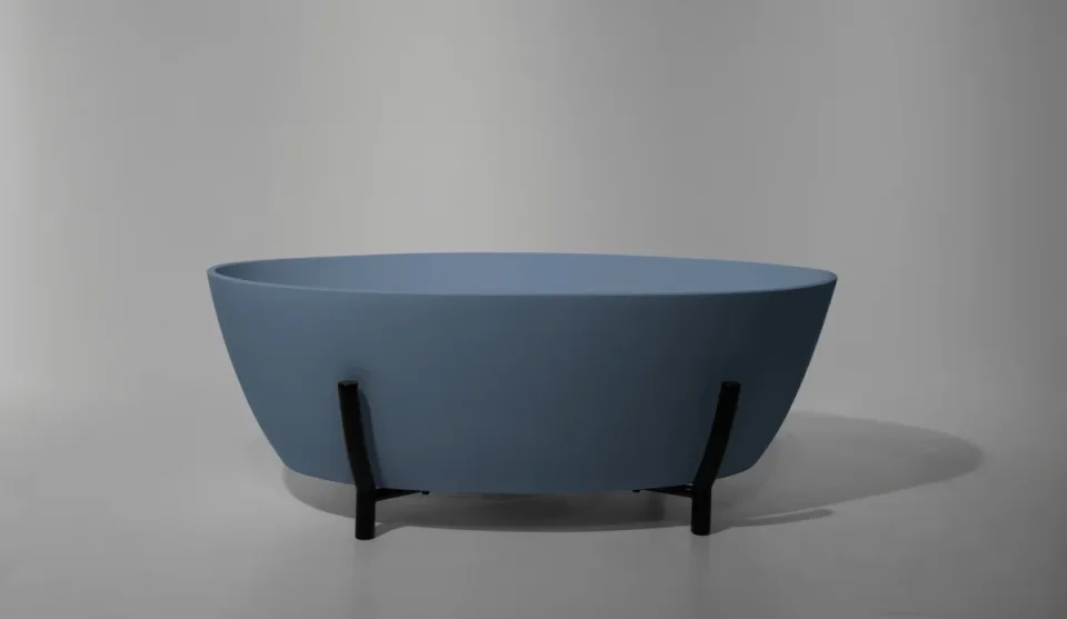 Bc Designs Essex Bath 1510 X 760 (no Waste) Powder Blue detail view - Image 2