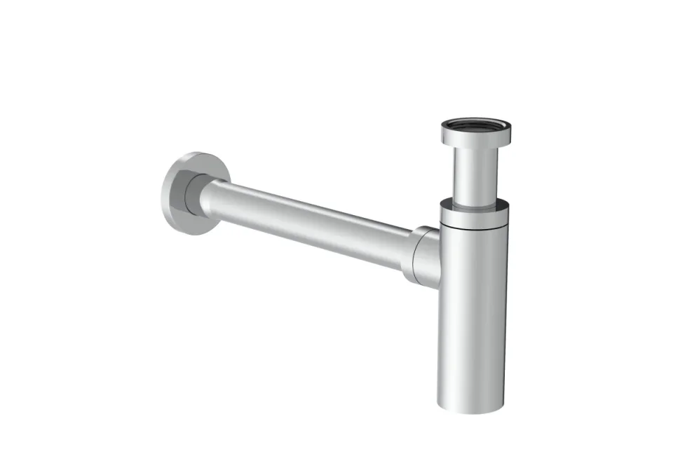 Saneux Cos Round Bottle Trap - Chrome product image - Image 1