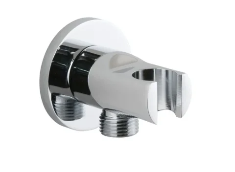 Vado Elements Integrated Outlet And Shower Bracket Wall Outlet Chrome detail view - Image 2