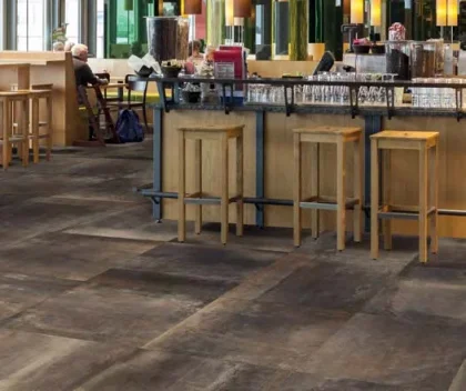 European Tiles Sphere Copper 30X60 Natural Porcelain Rectified Tile detail view - Image 2