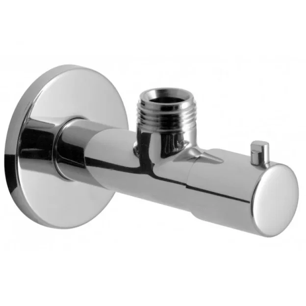 Vado Axces Angle Valve Wall Mounted Quarter Turn 1/2" X 1/2" Including Integral Filter Chrome product image - Image 1