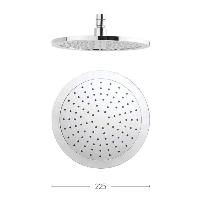 Crosswater Dial Showerhead 225mm Chrome product image - Image 1