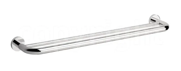 Crosswater Central Towel Rail Double 660mm Chrome detail view - Image 2
