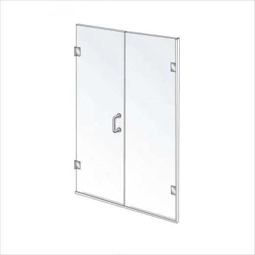 Shower Lab View 03 Standard-door + Inline Panel 1257-1285 X 2000 product image - Image 1