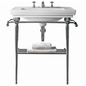 Imperial Ast Deco Large Basin Stand Chrome