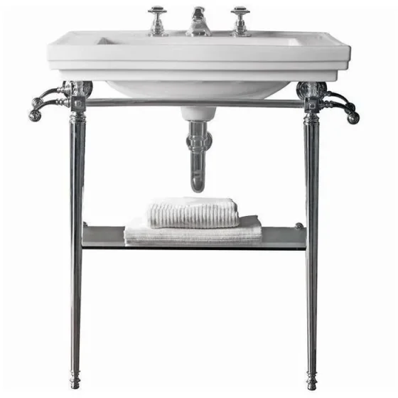 Imperial Ast Deco Large Basin Stand Chrome product image - Image 1