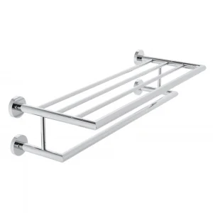Vado Spa Towel Shelf With Towel Rail 600mm (24") Chrome