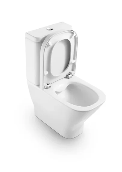 Roca The Gap Close Coupled Rimless Wc Pan - Back To Wall - Cut Out Included product image - Image 1