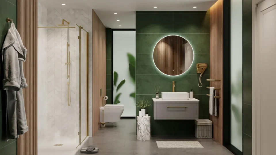 Saneux Oska 80cm Electric Mirror V2 detail view - Image 4