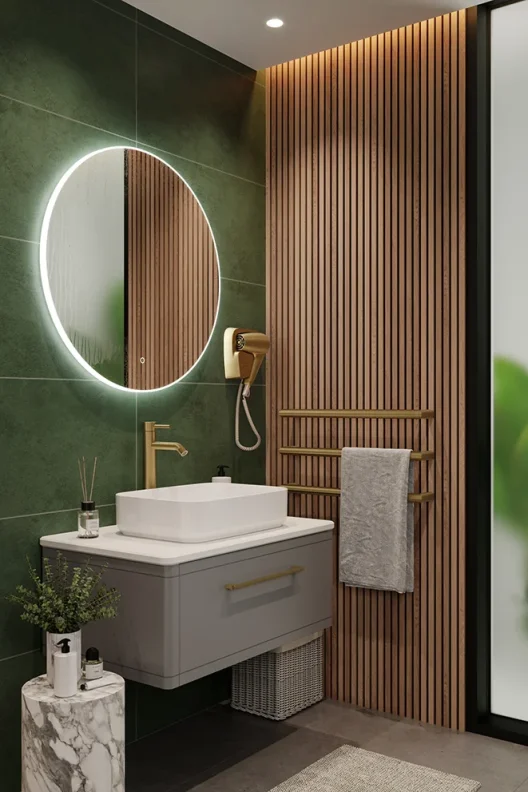 Saneux Oska 80cm Electric Mirror V2 detail view - Image 5