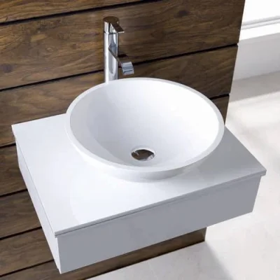 Eastbrook Rondo Sit On Basin 412 White product image - Image 1