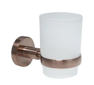 Just Taps Vos Tumbler Holder Brushed Bronze