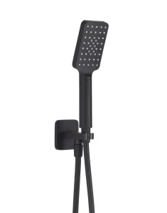 Just Taps Hix Square Shower Set Matt Black