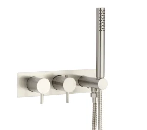 Just Taps Inox Thermostatic Concealed 2 Outlet Shower Valve