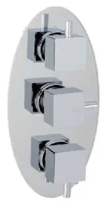 Eastbrook Triple Control Shower Valve Only Chrome product image - Image 1
