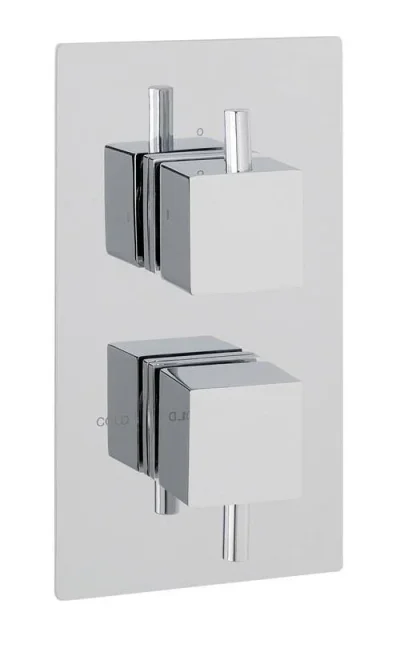 Eastbrook Square Twin Plate Square Rings Chrome product image - Image 1