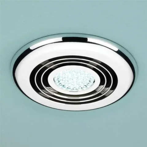 Hib Turbo Inline Fan, Chrome - Cool White Led 14.5 X D1.5cm product image - Image 1