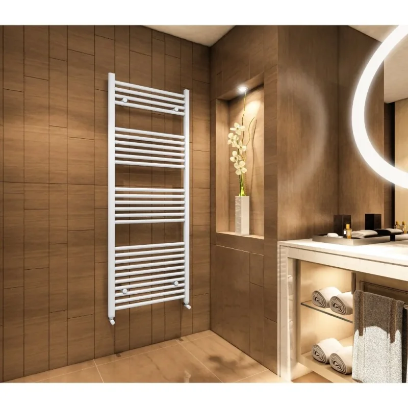 Eastbrook Wingrave 1200 X 500 Straight Multirail Matt White product image - Image 1