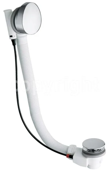 Crosswater Bath Waste with Overflow Chrome