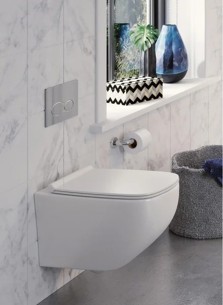 Crosswater Infinity Thin Soft Close Toilet Seat White