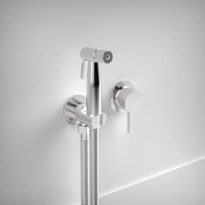 Ava Trend Douche Kit W/ Flanges - Polished Stainless Steel product image - Image 1