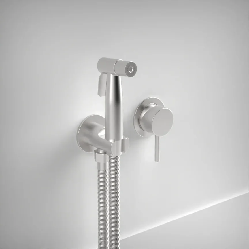 Ava Trend Douche Kit W/ Flanges - Brushed Stainless Steel product image - Image 1