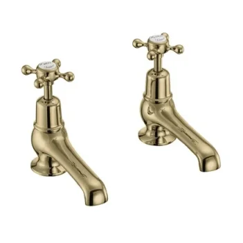 Burlington Claremont Qt 5 Basin Taps Gold
