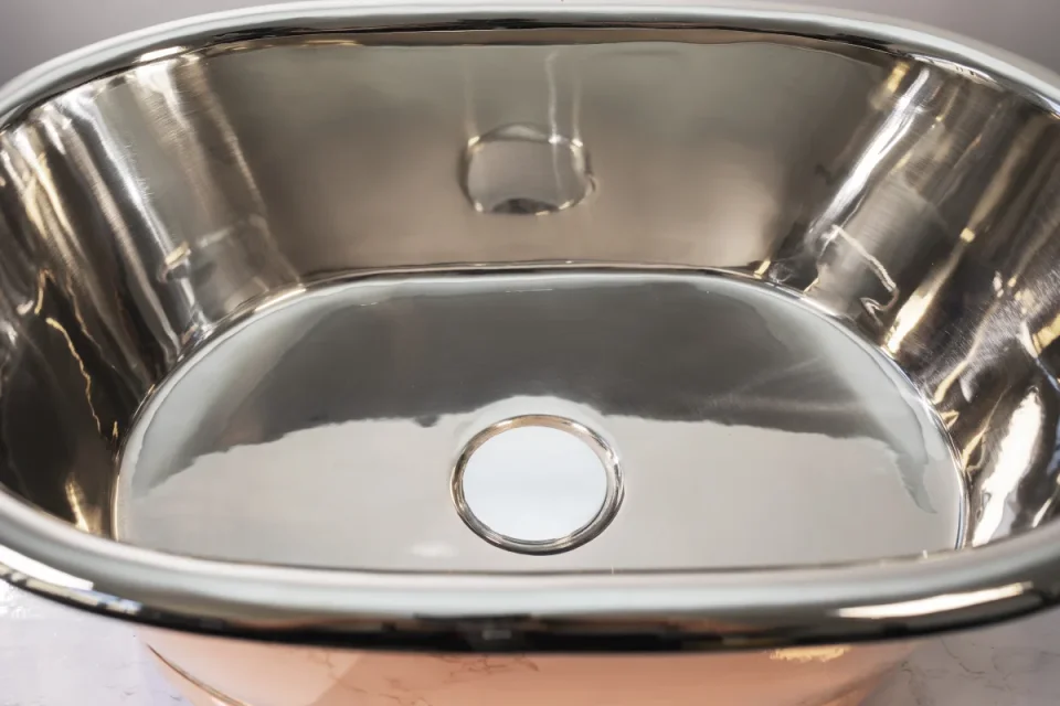 Bc Designs Copper Basin With Nickel Inner Copper/nickel detail view - Image 2