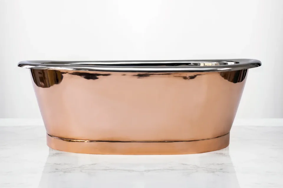 Bc Designs Copper Basin With Nickel Inner Copper/nickel detail view - Image 3