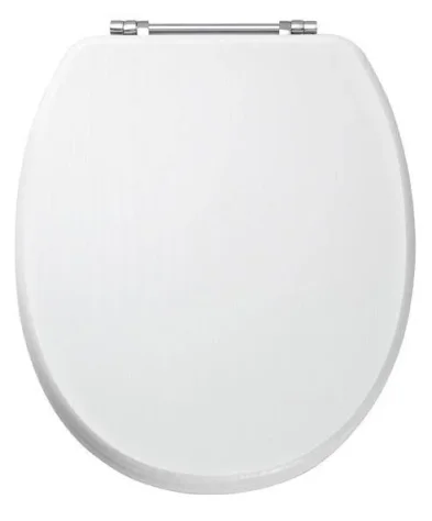 Eastbrook Sherwood Seat With Chrome Hinges White product image - Image 1