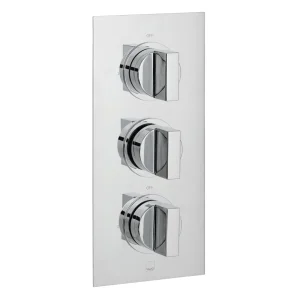 Vado Dx Notion 2 Outlet 3 Handle Concealed Thermostatic Valve Chrome