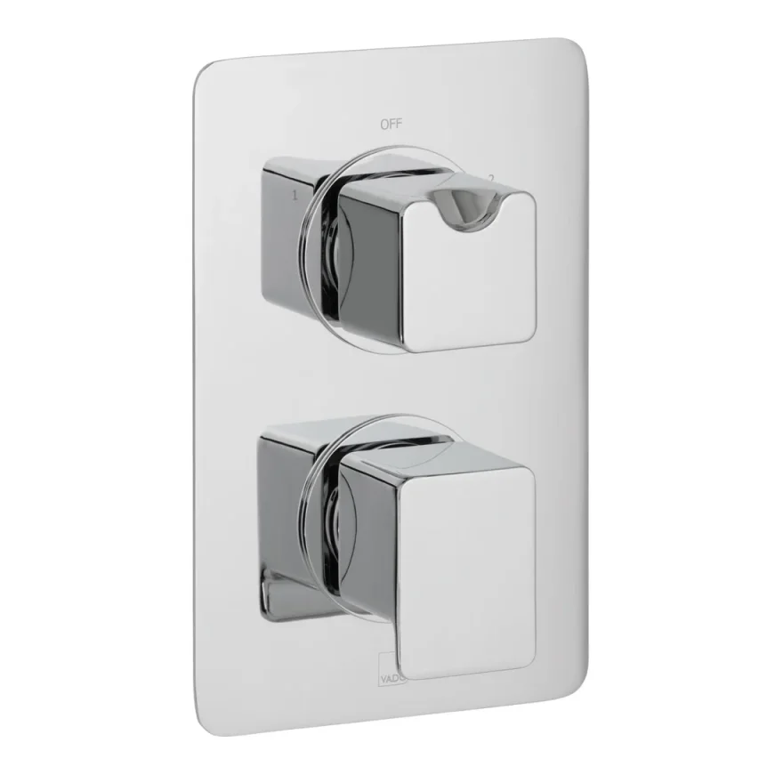 Vado Dx Phase 2 Outlet 2 Handle Concealed Thermostatic Valve Chrome product image - Image 1